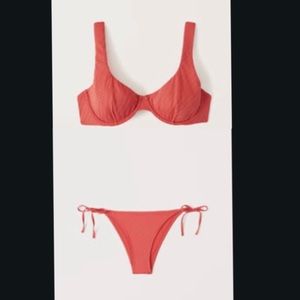 Wide Strap Underwire Bikini Top and High-Leg Side-Tie Cheeky Bottoms